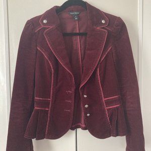 White House Black Market corduroy wine jacket